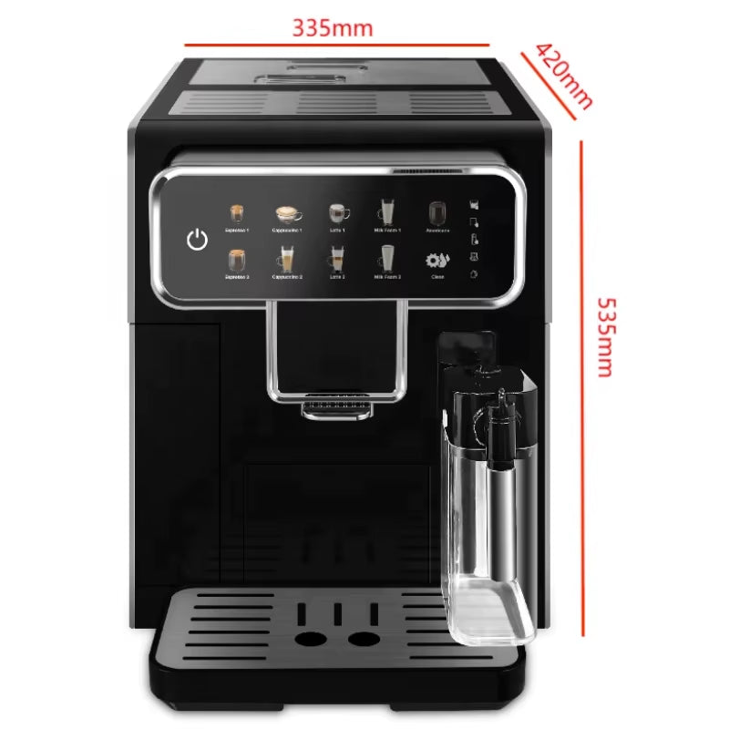 Cappuccino Maker Fully-Automatic Espresso Intelligent Electric Cappuccino Latte Coffee Maker Machine for Home Use