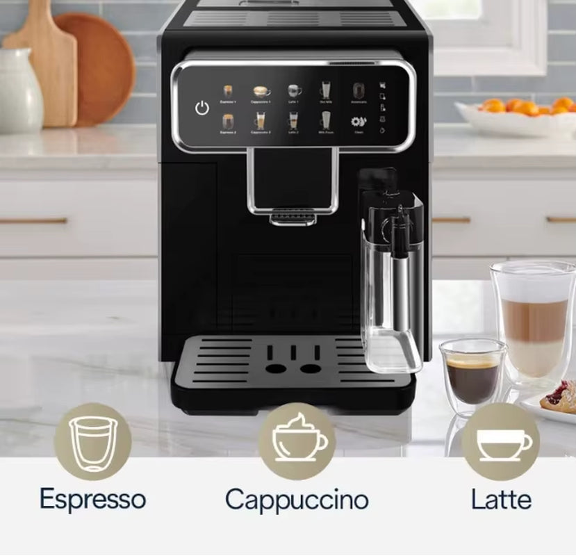 Cappuccino Maker Fully-Automatic Espresso Intelligent Electric Cappuccino Latte Coffee Maker Machine for Home Use