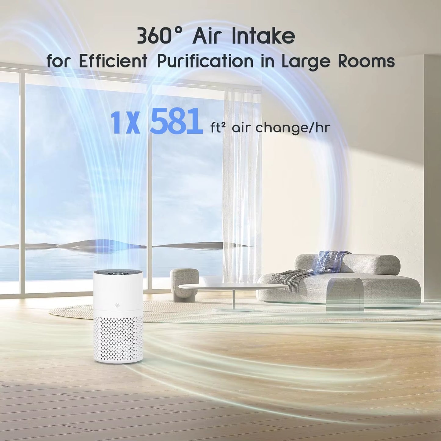 Home Room Smart Portable Air Purifier Home Hepa Best Hepa Filter Home Filters KJ402F-A Household Air Purifier For