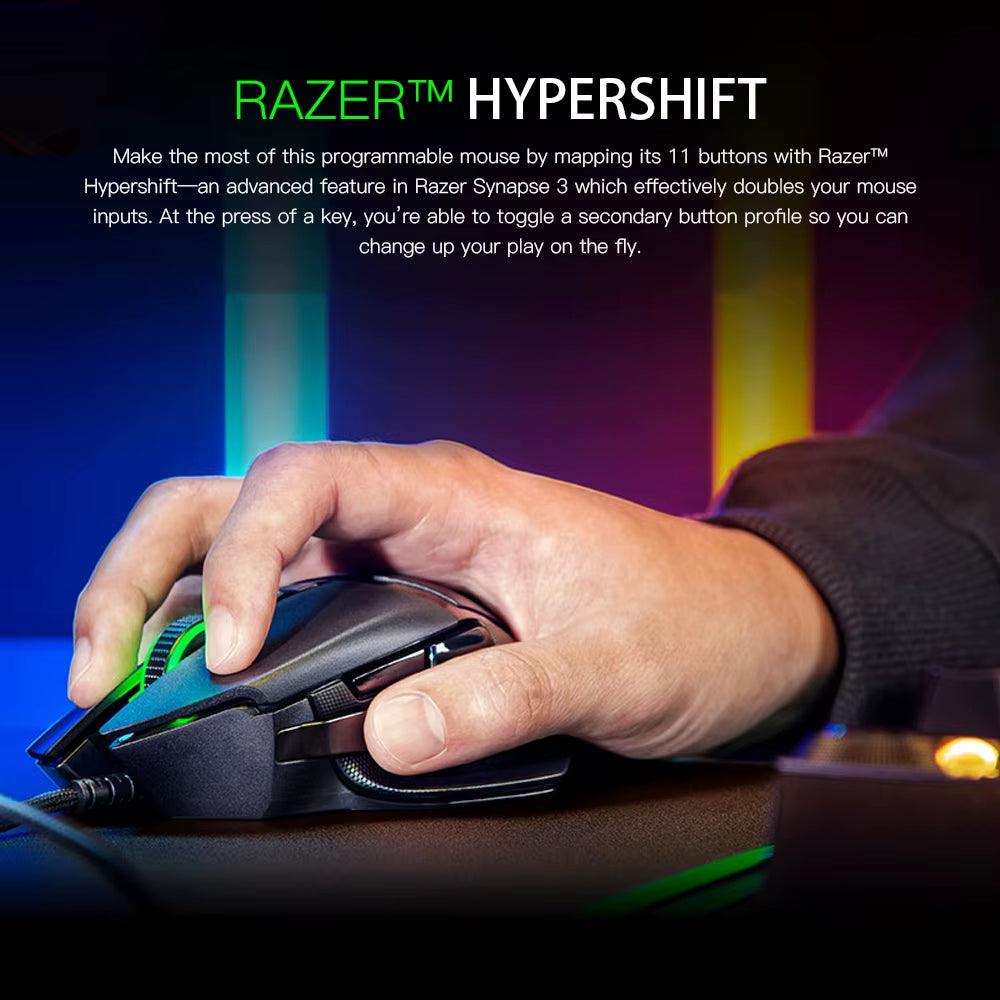 Razer Basilisk V2 Gaming Mouse 20000 DPI Optical Sensor Chroma RGB 11 Programmable Buttons Mouse Mice Gaming Mouse for Gamer