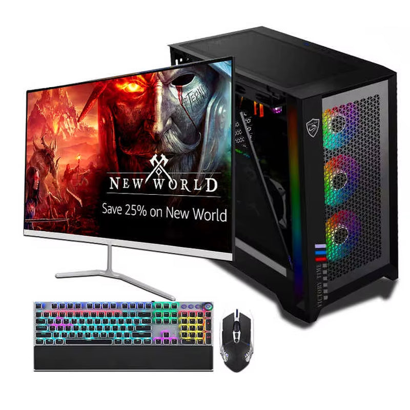  Full Gaming Pc Custom intel core i5 Computer Set Equipment Desktops Prebuilt Wholesale Build Desktop Gamer Pc